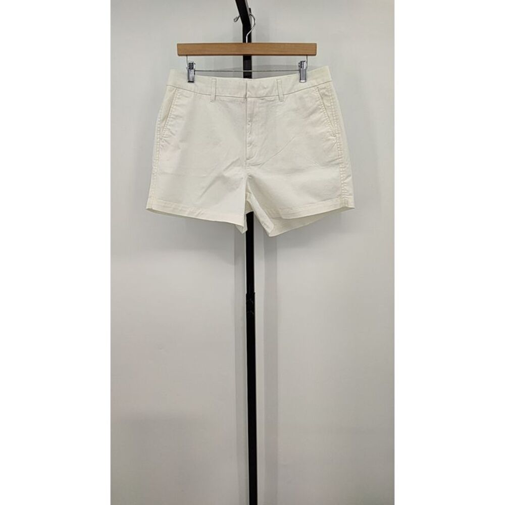 Quince Men Organic Stretch Cotton Chino Shorts Ivory Pants 12